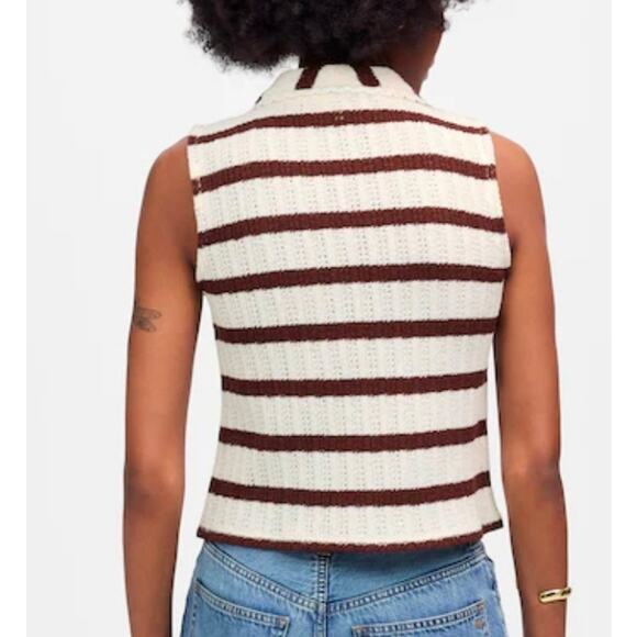 Madewell Crochet-Knit V-Neck Sweater Vest Size S NWT - Picture 4 of 7